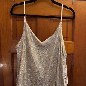 Calvin Klein Women's V-Neck Sequin Camisole